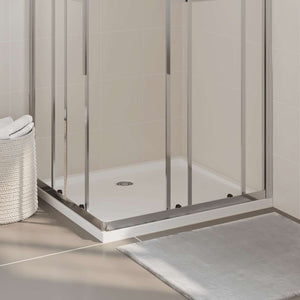 Vidaxl douchebak rechthoekig 80x90 cm abs wit