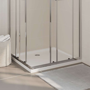 Vidaxl douchebak rechthoekig 80x90 cm abs wit