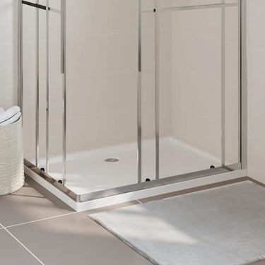 Vidaxl douchebak rechthoekig 80x110 cm abs wit