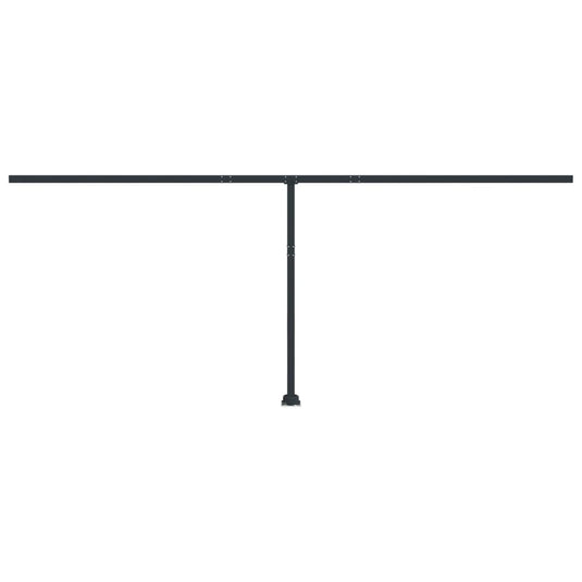 VidaXL Luifelpaalset 600x245 cm ijzer antracietkleurig