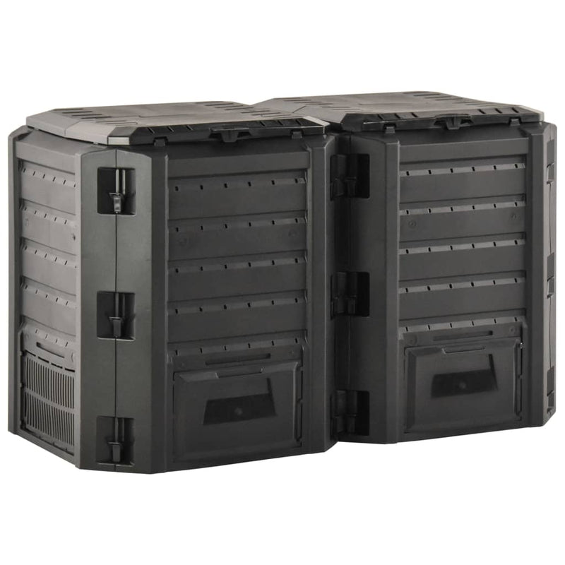 Load image into Gallery viewer, Vidaxl compostbak 800 l zwart
