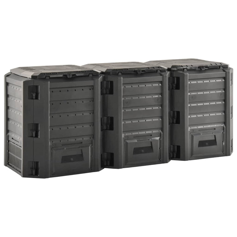 Load image into Gallery viewer, Vidaxl compostbak 1200 l zwart
