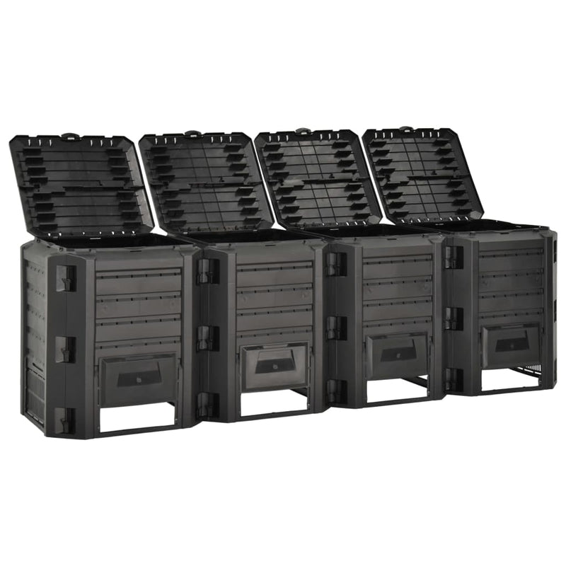 Load image into Gallery viewer, Vidaxl compostbak 1600 l zwart
