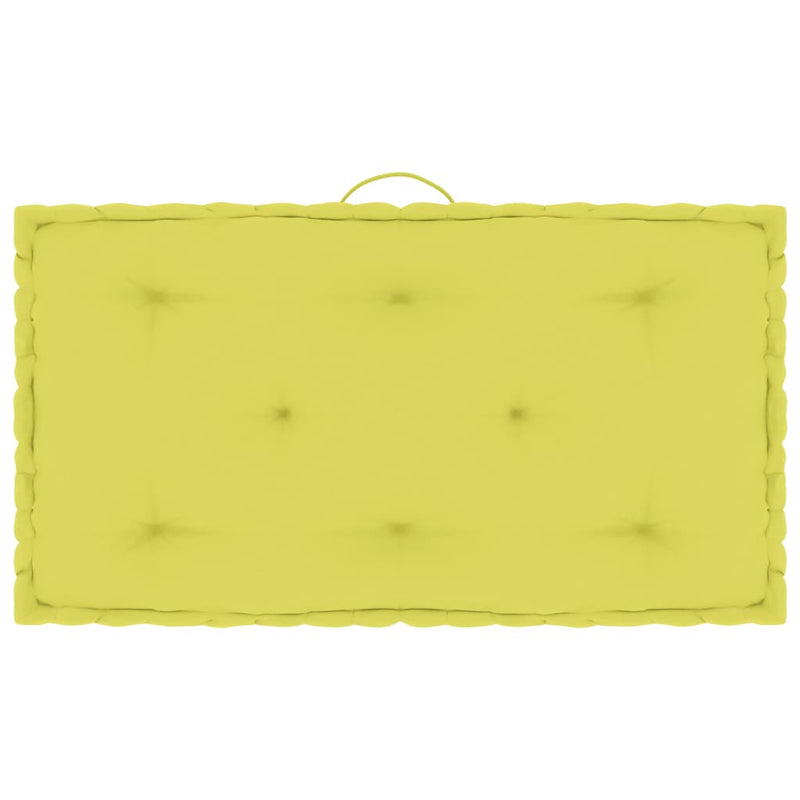 Load image into Gallery viewer, VidaXL Palletvloerkussen 73x40x7 cm katoen appeltjesgroen
