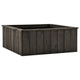 VidaXL Plantenbak verhoogd 74x77x30 cm massief grenenhout grijs