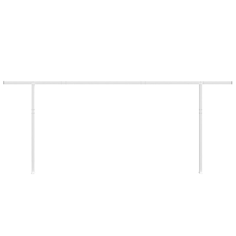 Load image into Gallery viewer, VidaXL Luifelpaalset 600x245 cm ijzer wit
