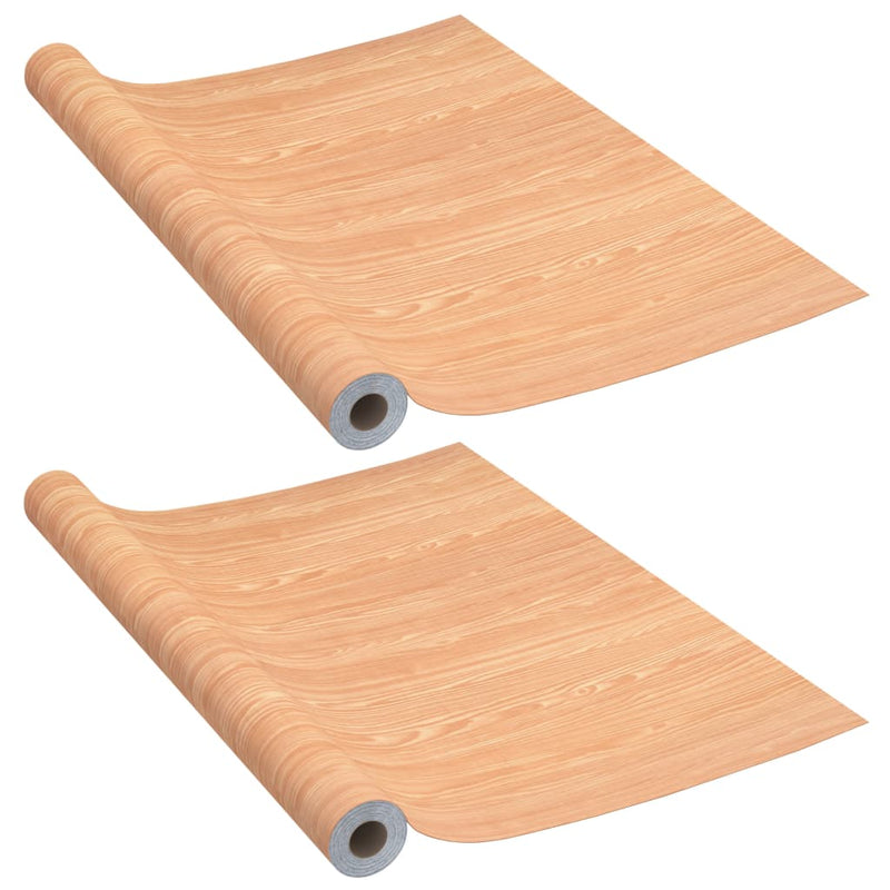 Load image into Gallery viewer, Vidaxl deurfolies zelfklevend 2 st 210x90 cm pvc esdoornkleurig

