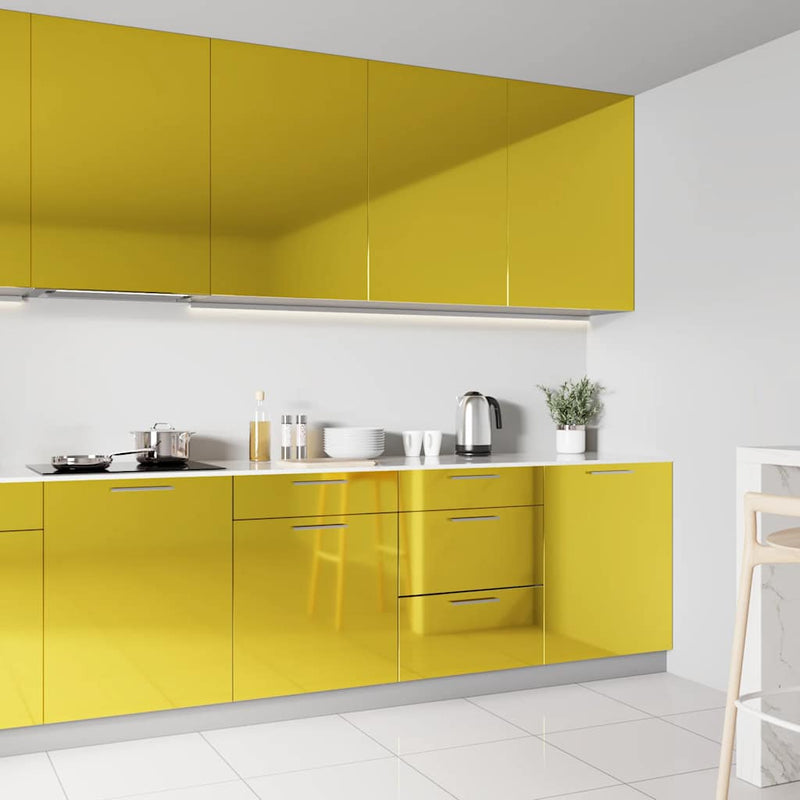 Load image into Gallery viewer, Vidaxl meubelfolie zelfklevend 500x90 cm pvc hoogglans goudkleurig
