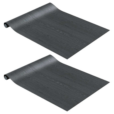 Vidaxl meubelfolies zelfklevend 2 st 500x90 cm pvc donkerhoutkleurig