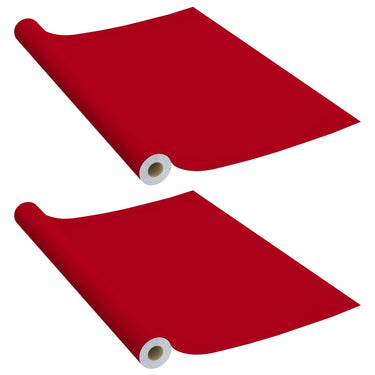 Vidaxl meubelfolies zelfklevend 2 st 500x90 cm pvc rood