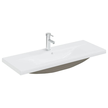 Vidaxl inbouwwastafel met kraan 101x39x18 cm keramiek wit
