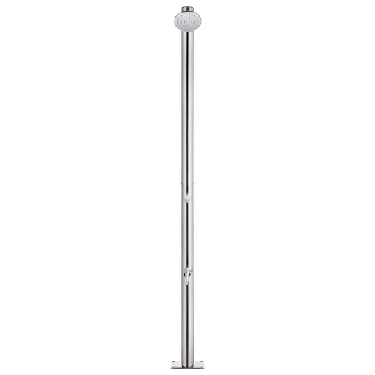 Vidaxl buitendouche 215 cm roestvrij staal