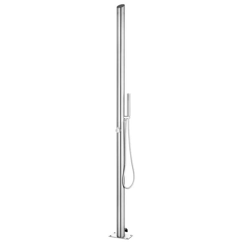 Load image into Gallery viewer, Vidaxl buitendouche 220 cm roestvrij staal
