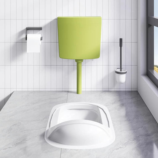 Vidaxl toiletstortbak met watertoevoer onderin 3 6 l olijfgroen