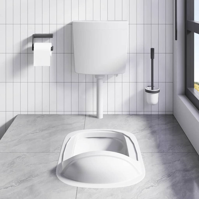 Load image into Gallery viewer, Vidaxl toiletstortbak met watertoevoer onderin 3 6 l grijs
