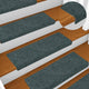 Vidaxl trapmatten zelfklevend 15 stuks 65x21x4 cm groen rechthoekige rand