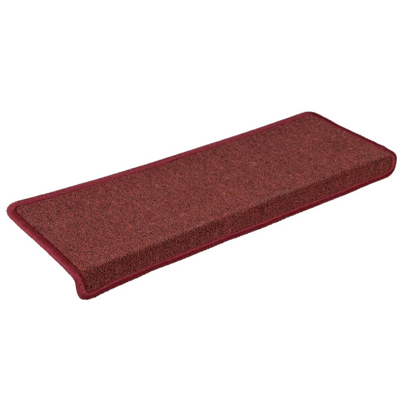 Load image into Gallery viewer, Vidaxl trapmatten 15 st 65x21x4 cm bordeaux rechthoekige rand
