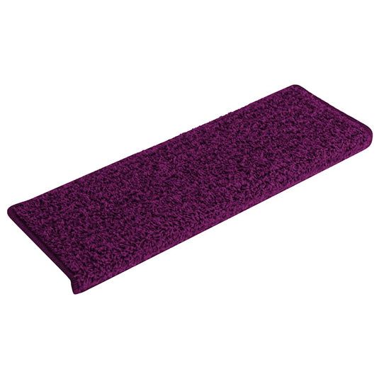 Vidaxl trapmatten 15 st 65x21x4 cm roze rechthoekige rand