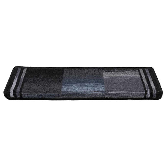 Vidaxl trapmatten zelfklevend 15 st 65x21x4 cm zwart en grijs