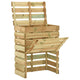 VidaXL Tuincompostbak gelat 80x50x100 cm geïmpregneerd grenenhout