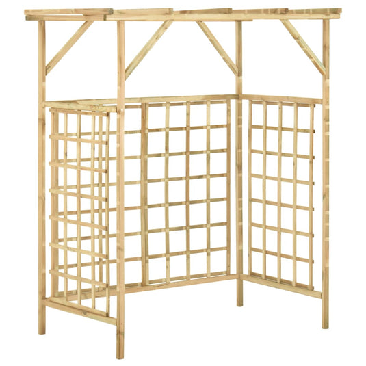 VidaXL Pergola voor 2 containers geïmpregneerd grenenhout