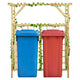 VidaXL Pergola voor 2 containers geïmpregneerd grenenhout