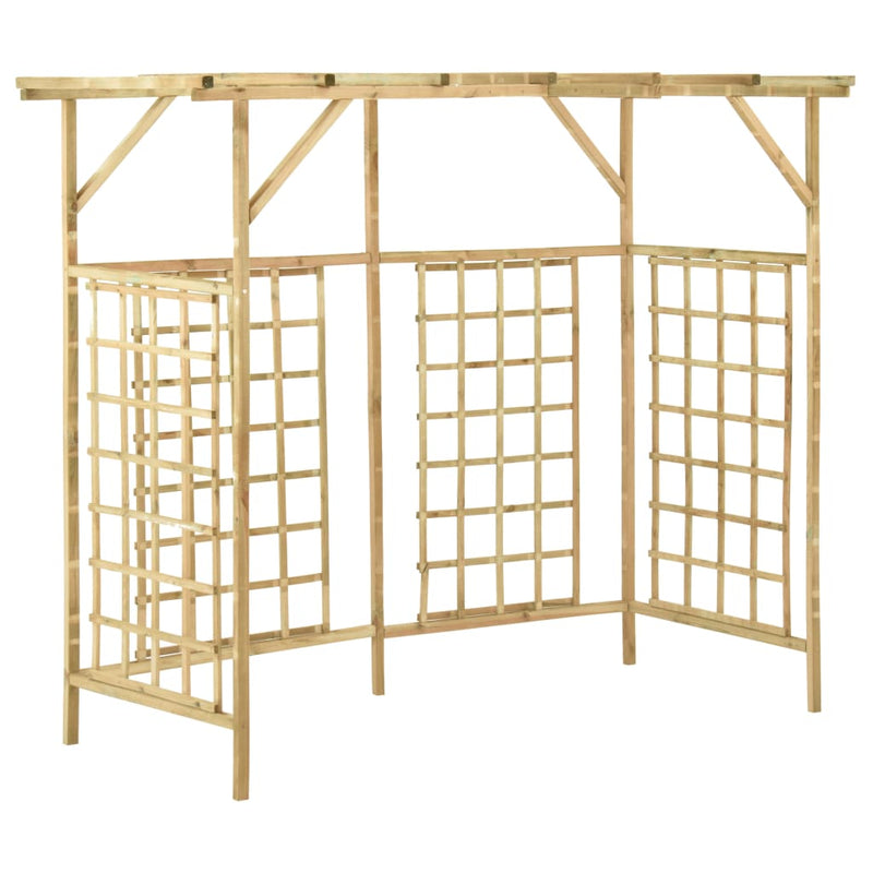 Load image into Gallery viewer, VidaXL Pergola voor 3 containers geïmpregneerd grenenhout

