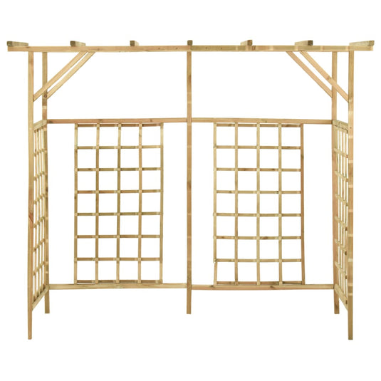 VidaXL Pergola voor 3 containers geïmpregneerd grenenhout