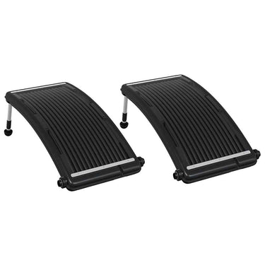 Vidaxl zwembadverwarmingspaneel solar 2 st gebogen 110x65 cm