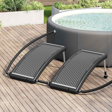 Vidaxl zwembadverwarmingspaneel solar 2 st gebogen 110x65 cm