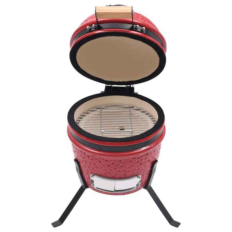 Load image into Gallery viewer, Vidaxl kamado barbecue 2-in-1 56 cm keramiek rood
