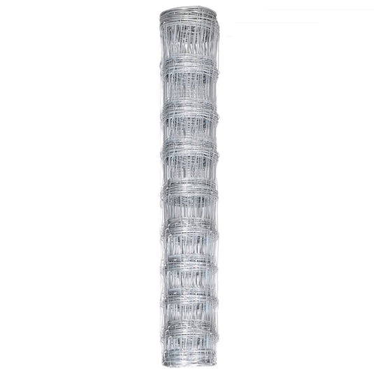 Vidaxl tuinhek 50x1 m gegalvaniseerd staal zilverkleurig