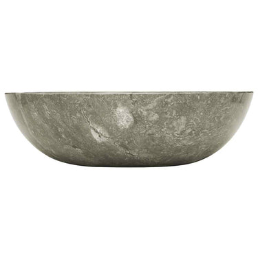 Vidaxl gootsteen ø40x12 cm marmer grijs