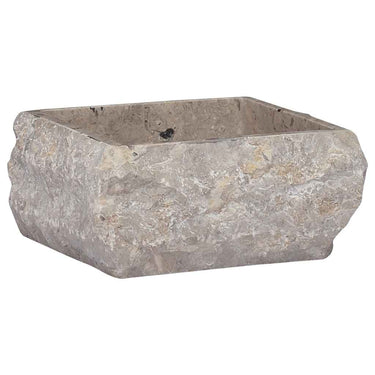 Vidaxl gootsteen 30x30x13 cm marmer grijs