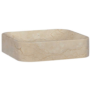 Vidaxl gootsteen 40x40x10 cm marmer crèmekleurig