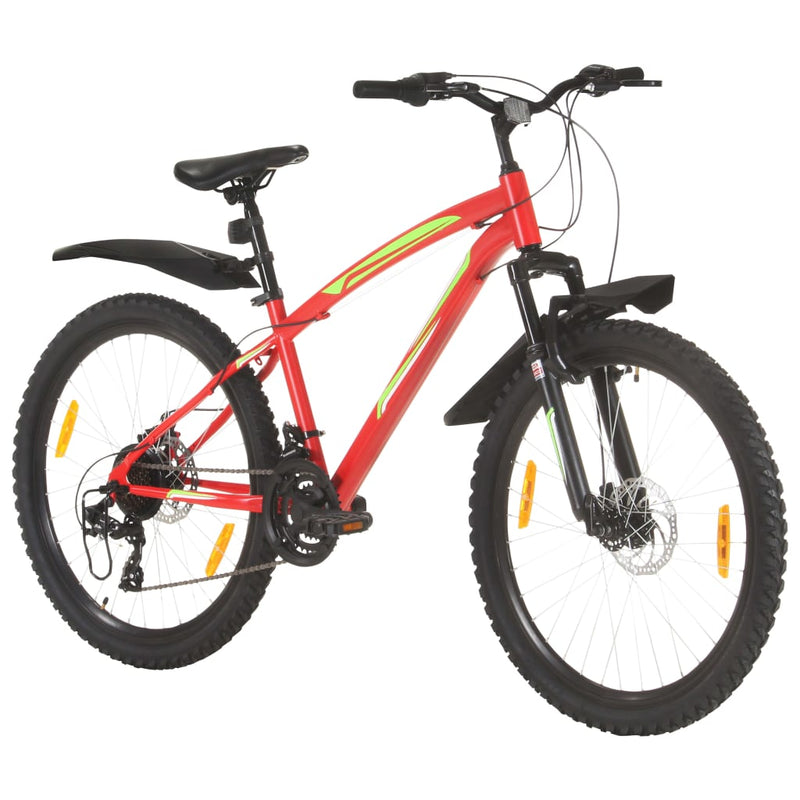 Load image into Gallery viewer, VidaXL Mountainbike 21 versnellingen 26 inch wielen 42 cm rood
