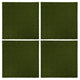 VidaXL Kunstgrastegels 4 st 50x50x2,5 cm rubber