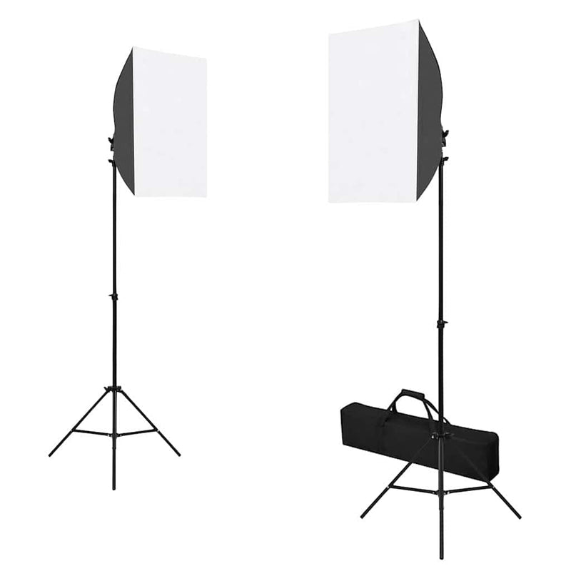 Load image into Gallery viewer, Vidaxl fotostudioset met softboxlampen, achtergrond en reflector
