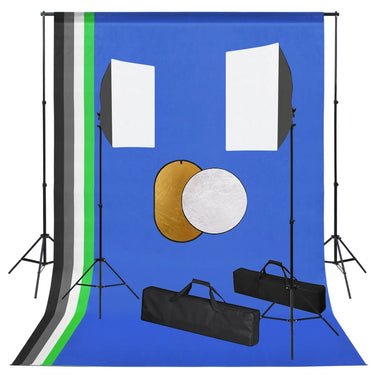 Vidaxl fotostudioset met lampen, achtergrond en reflector