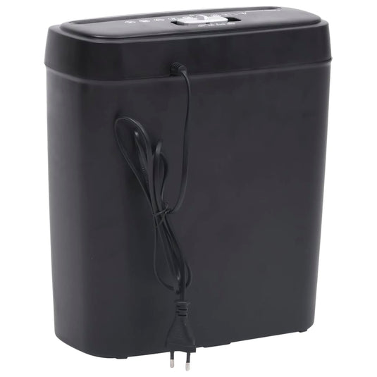 Vidaxl papierversnipperaar 6 pagina's stripcut zwart