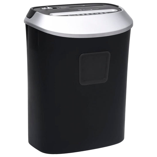 Vidaxl papierversnipperaar 10 pagina's crosscut zwart