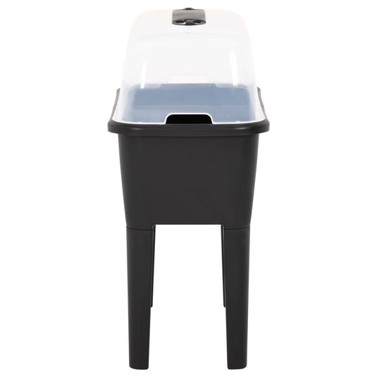 Vidaxl plantenbak verhoogd 77x38,7x82 cm pp