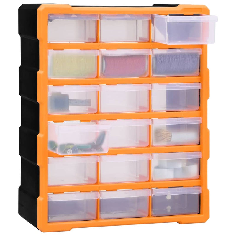 Load image into Gallery viewer, Vidaxl organiser met 18 medium lades 38x16x47 cm
