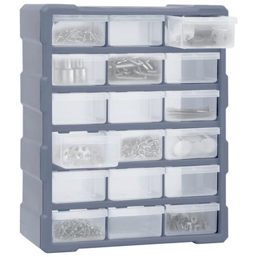 Vidaxl organiser met 18 medium lades 38x16x47 cm