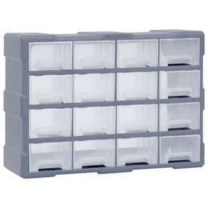 Vidaxl organiser met 16 medium lades 52x16x37 cm