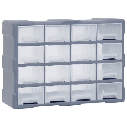 Vidaxl organiser met 16 medium lades 52x16x37 cm