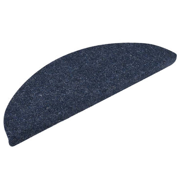 Vidaxl trapmatten zelfklevend 10 stuks 56x17x3 cm blauw halfrond