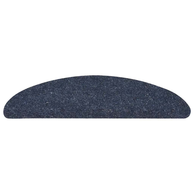 Load image into Gallery viewer, Vidaxl trapmatten zelfklevend 10 stuks 56x17x3 cm blauw halfrond
