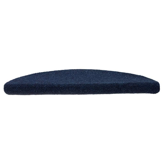 Vidaxl trapmatten zelfklevend 10 stuks 56x17x3 cm marineblauw halfrond