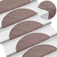 Vidaxl trapmatten zelfklevend 10 stuks 65x21x4 cm lichtbruin halfrond groot